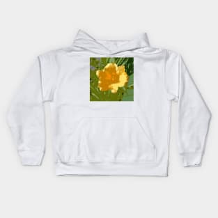 Yellow daylily, photography and digital Kids Hoodie